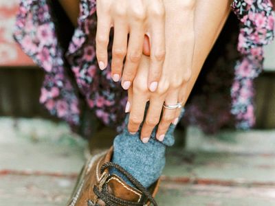 Close-up of a person's hands in a relaxed position.